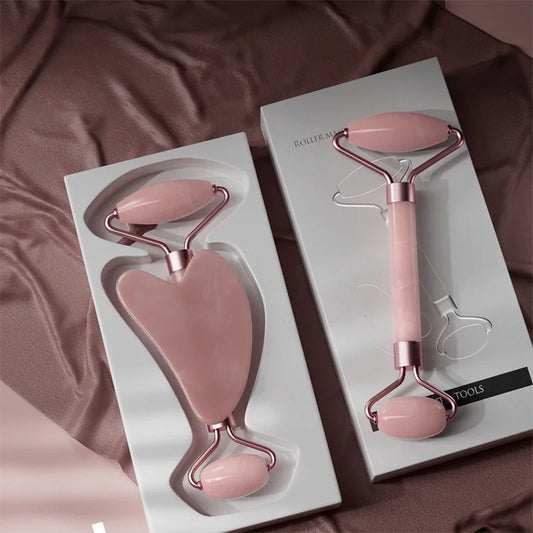 2-in-1 Face Roller & Gua Sha Set