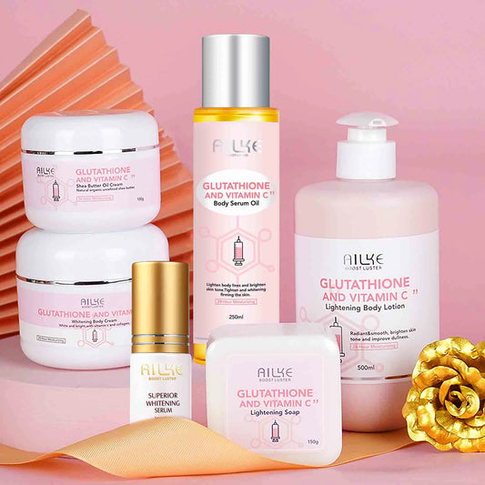 AILKE Brightening Skin Care Set – Vitamin C + Glutathione